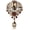 coffee, variant on Women's Crystal Silver-Tone Bouquet Flower Teardrop Large Gorgeous Bouquet Brooch Pin (green)