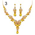 thumbnail image 3 of OPOLSKI Luxury Water Drop Rhinestone Inlaid Necklace Earrings Jewelry Set 3#, 3 of 8