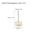 thumbnail image 2 of Mini Ruedas de Pulido de Tela 25mm x 8mm con Arbor de 2.35mm para Herramienta Rotativa Amarillo 10 Pcs, 2 of 4