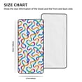 thumbnail image 2 of Absorbent Coral Velvet Towel 27x55in Light Soft And Fluffy Wool Circle Delicate And Not Easy To Remove The Edge Rainbow-Colored Seamless Ribbon Pattern, 2 of 8