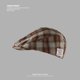 thumbnail image 2 of Gorra plana con diseño a cuadros para hombre en algodón o mezclilla, 2 of 2