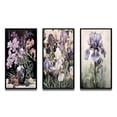 thumbnail image 2 of Designart "Still Life Purple Iris in Antique Vase" Wildflowers Framed Wall Art Set Of 3 - Pink Traditional Frame Gallery Set For Office Decor, 2 of 6