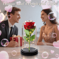 thumbnail image 3 of Qoosea Forever Rose Red Roses with LED Lights, Eternal Flowers Flores, Mothers Day Gifts, Party Birthday Flowers Christmas Decorations, Valentine's Day Gifts, 3 of 8