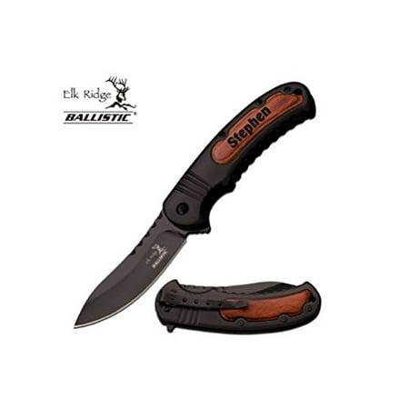 Groomsmen Pocket Knives - Elk Ridge PERSONSLIZED Laser Engraved Tactical Pocket Knife, Fathers Dad for Day, Groomsmen Gift, Graduation Gifts, Gifts for Men - ER_A014PW