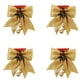 thumbnail image 1 of 4 piezas de lazo navideño, lazos de corona, pajarita de cinta con brillo grande,, 1 of 2