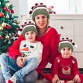 thumbnail image 2 of Mobutofu Family Beanies Matching Hat Wide Ribbed Lines Woolen Hat Multi Color Christmas, 2 of 7