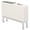 White, variant on Scranton & Co Center Console with Charging Station in Espresso Faux Leather