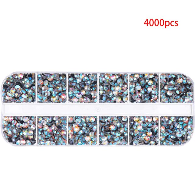Cateissary 4000 Uds. Cristales decorativos diamantes de imitación brillantes manualidades adornos artesanales diamantes de imitación Type3 Cateissary HA001140-00