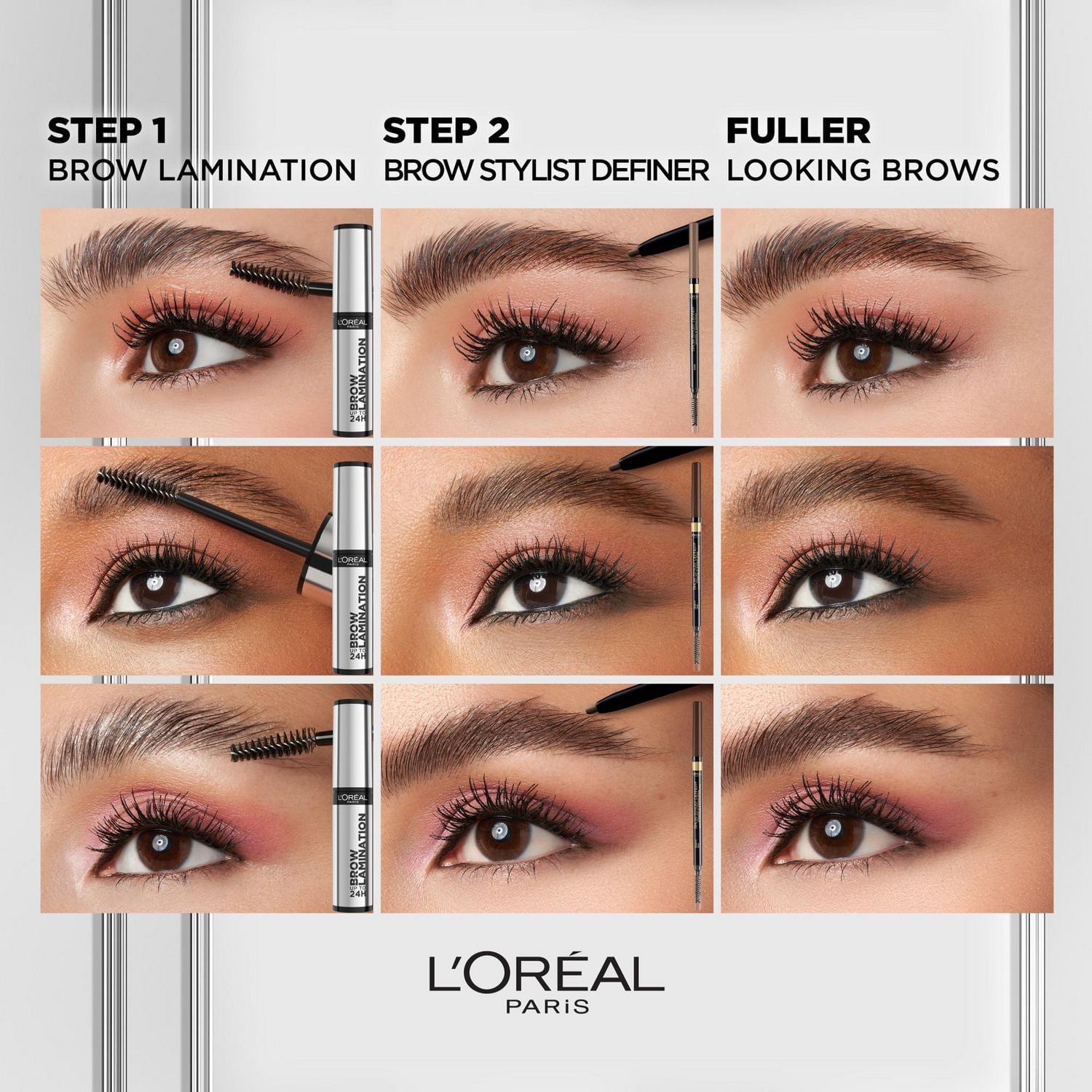 L’Oreal Paris Infallible 24H Brow Lamination, Transparent Eyebrow Gel, 5ml, Lift and laminate your eyebrows