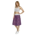 thumbnail image 3 of Women's Floral Vibrant Leaf Branches Nature A-line Printed Skirt Casual Wear, S, Plum Violet Pink, by Ambesonne, 3 of 6