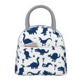 thumbnail image 1 of Fotbe Cute Cartoon Dinosaurs Bolsa de Almuerzo con Estampado, Lonchera Aislada, Contenedor de Comida Reutilizable Tipo Cooler a Prueba de Fugas, 1 of 6