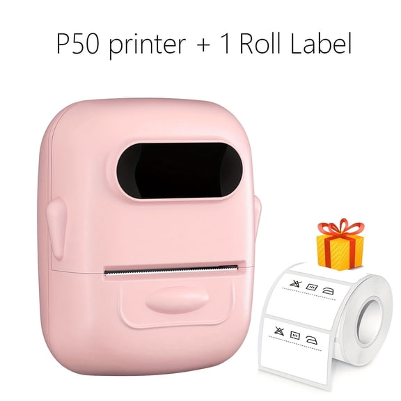 P50 Wireless Label Maker & Printer, Mini Portable Thermal Barcode Printer, Compatible with iPhone, PC, Smartphones & Computers for Home, Office, Small Business & On-the-Go Labeling