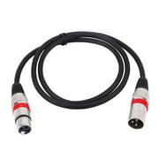 3Pin Xlr Cable Male To Female M/F Audio Cord Shielded Cable For Microphone Mixer 1M, 3Pin Xlr Cable