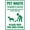 Warning Sign 1, variant on Pet Waste Transmits Disease Clean Up After Your Dog 25 to $200 Fine - 8"x12" Metal Poster, Pet Waste Safety Decor for Home Bar Kitchen Coffee Man Cave Garage