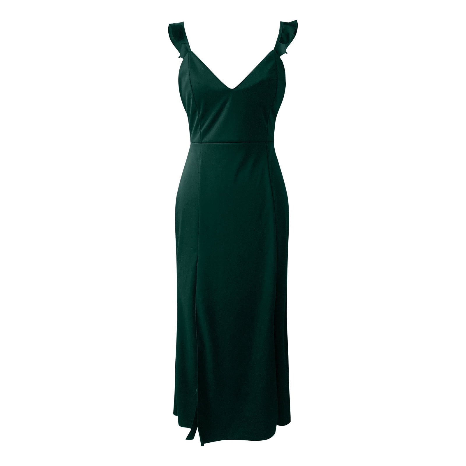 B91xZ Cocktail Dress for Women Satin Tube Fashion Backless Cut Out formal  Wedding Guest Evening Party Maxi Dresses,Green S - Walmart.ca