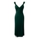 thumbnail image 2 of Gibobby Vestido de noche mujer Vestido de noche formal con volantes fruncidos sin mangas para mujer Vestidos delgados(Verde,M), 2 of 5