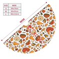 thumbnail image 3 of Yiaed Thanksgiving Food Print Christmas Tree Skirt , Tree SkirtsTree Mat for Christmas Winter Holiday Indoor Decorations-30", 3 of 7
