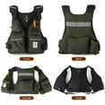 thumbnail image 3 of Multi-Pocket Fly Fishing Jacket Vest with Water Bottle Holder, 3 of 14