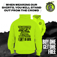 thumbnail image 2 of Can't Do Both - Safety Yellow Hi Vis Hoodie, 2 of 2