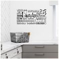 thumbnail image 5 of Laundry Room Collage Subway Art Vinyl Lettering Wall Decal Sticker Laundry Room Decals Quotes - Size: 12.5"H x 24"L - Color:  Black, 5 of 6