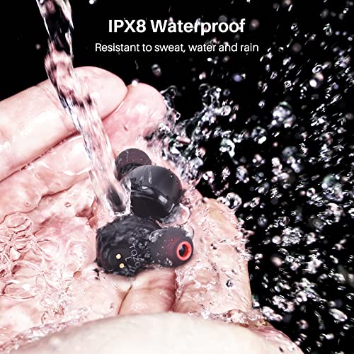 TOZO T6 Wireless Earbuds,OrigX Acoustic,Bluetooth 5.3 Version,IPX8 Waterproof - Black - image 5 of 9