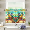 thumbnail image 5 of Turtle Sunglasses Beach Sea Kitchen Curtains Half Tier Curtain 2 Rod Pockets Bathroom Bedroom Cupborad Living Room 27"x24", 5 of 5