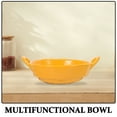 thumbnail image 3 of LEORX 1Pc Ceramic Prep Bowl Yellow 20.8X16.5X9.7In Heat Resistant For Small Parties, 3 of 8