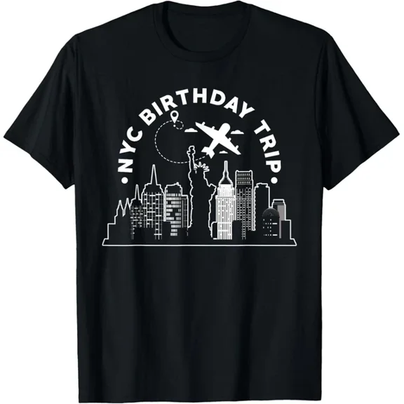 Hot Trending T-Shirt With New York Birthday Design Nyc Birthday Trip Design Preview Only