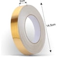 thumbnail image 2 of Cinta adhesiva para juntas de baldosas, versión mejorada y engrosada, cinta de cerámica impermeable, para pisos, puertas y ventanas, techos, decoración del hogar (oro 1 * (2 cm * 50 m)), 2 of 5