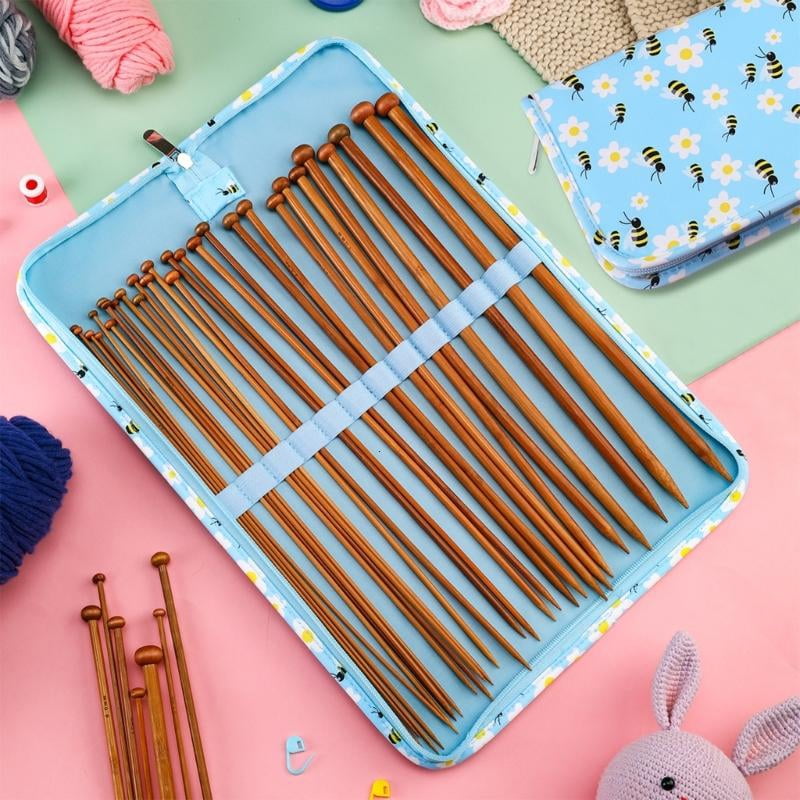 ANXPTIME Carbonized Knitting Needle 25cm for Easy Knitting Craft