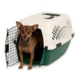 thumbnail image 2 of Petmate Ruffmaxx 24" Portable Dog Kennel Plastoc Pet Carrier for Dogs 10 to 20 lb, Tan/Green, 2 of 9