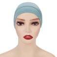 thumbnail image 3 of Gorra cilíndrica monocromática modal, gorra de base, gorra de cuello de mujer de algodón mercerizado de alta elasticidad, 3 of 6