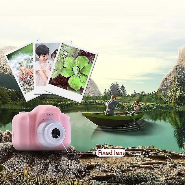 Cámara digital HUOGUO Mini para niños con memoria de 16 GB, color rosa