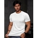 thumbnail image 2 of Camiseta Blanca Ajustada de Corte Slim Muscle Hip Hop para Hombre JMIERR, 2 of 9