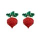 thumbnail image 1 of Cute Radish Earrings Cherry Earrings Red Stud Earrings Set for Women Girls S925 Silver Stud Earrings for Women Earrings with Soft Ear Studs Fine Jewelry for Parties and Holidays, 1 of 2