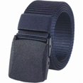 thumbnail image 1 of Lttoisl Durable Nylon Canvas Tactical Belt for Men, Heavy Duty Military Style Web Belt, Quick Release Metal Buckle, 47 Inch Adjustable Pant Strap for Work, Hiking, Outdoor Sports, 1 of 8