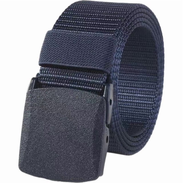 Lttoisl Durable Nylon Canvas Tactical Belt for Men, Heavy Duty Military Style Web Belt, Quick Release Metal Buckle, 47 Inch Adjustable Pant Strap for Work, Hiking, Outdoor Sports