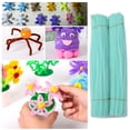 thumbnail image 5 of 200Pcs Colorful Plush Pipe Cleaners Craft Kit Flexible & Bendable Wire Chenille Stems DIY Craft Decoration Making Kit Art Project Craft Projects Suppl, 5 of 9