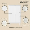 thumbnail image 4 of Ella Accent Cabinet in White made from Engineered Wood, 4 of 10