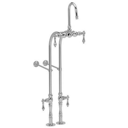 Barrier Free Bathtubs - American Bath Factory F300C-CH Bathtub Free Standing Faucet In Polished Chrome