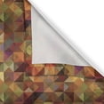 thumbnail image 6 of Ambesonne Colorful Grommet Curtain, Grid Mosaic Geometric, 50" x 63", Brown and Marigold, 6 of 6