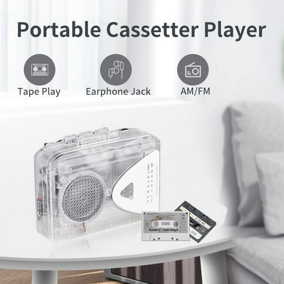 Cassette Player Walkman Cassette Player Portable Speaker Multiple Power Supply Methods AM/FM Radio Function High Quality Sound Perfect Companion for Music Lovers