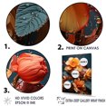 thumbnail image 3 of Designart "Foliage Flowers In Tropical Mixed Media" Plants Floater Framed Canvas Art Print, 3 of 5
