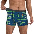 thumbnail image 2 of Salouo Little Pirate Crocodile Print Men's Boxer Briefs,Breathable Underwear Elastic Waistband Briefs for Men -Medium, 2 of 8