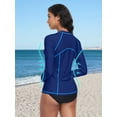 thumbnail image 5 of Sociala Rash Guard for Women Long Sleeve Swim Shirt Sun Protection Swimsuit Swim Top, 5 of 7