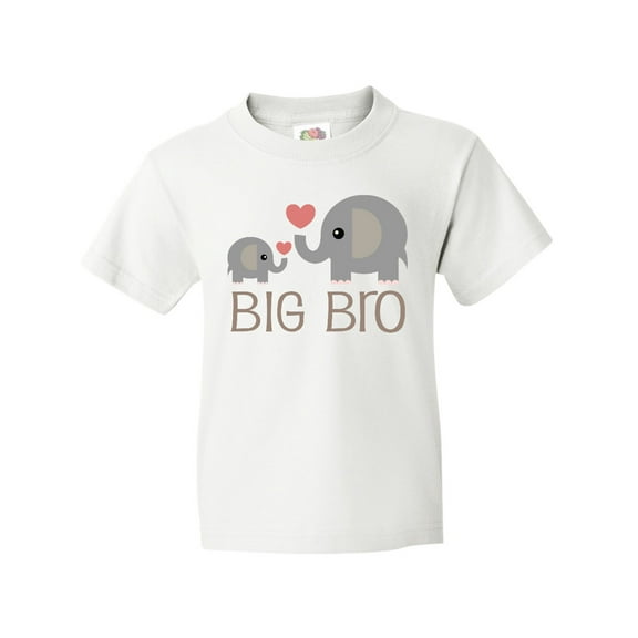 Inktastic Big Bro Boys Elephant Brother Announcement Youth T-Shirt