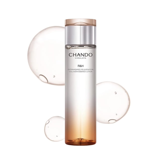 CHANDO Himalaya Extravagance Rejuvenation Collagen Essence Lotion (6.7 fl oz/6.76 oz) - Tónico hidratante facial de colágeno diario con ácido hialurónico para un peso ligero visiblemente brillante
