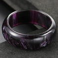 thumbnail image 5 of 7mm Width Acrylic Resin Material Multi Color Wedding Band Statement Anniversary Party Ring, 5 of 10