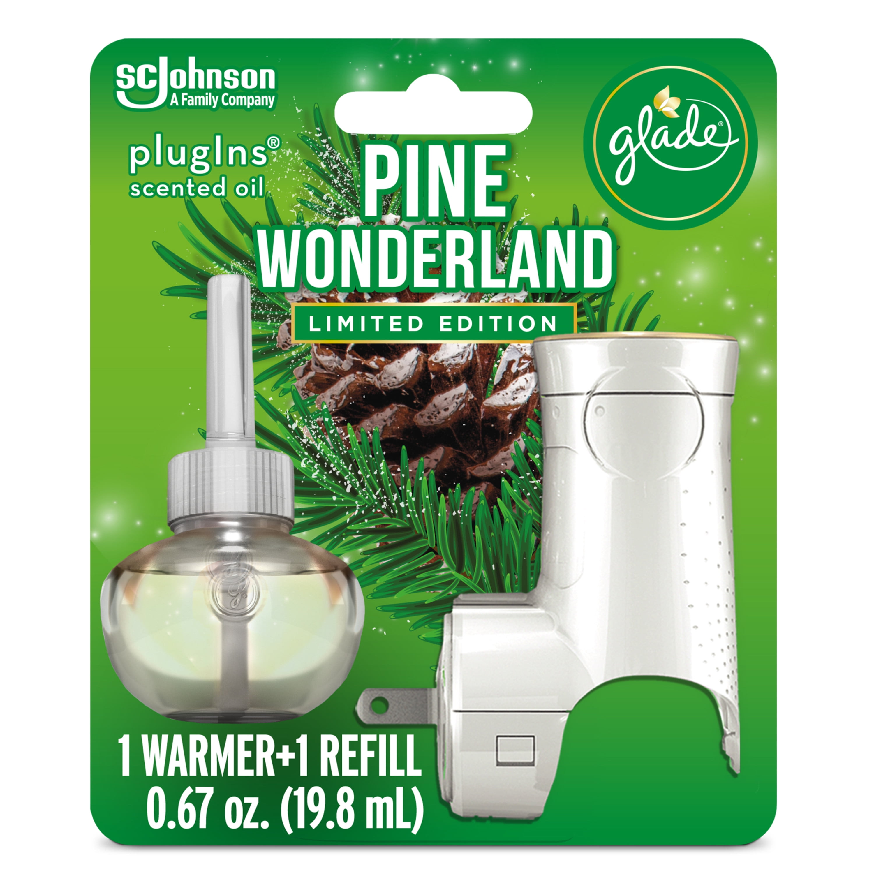 NEW Air Wick Scented Oil  Woodland Pine Decor Warmer Kit Limited Edition 