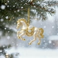thumbnail image 5 of DAMAI Horse Ornaments for Christmas Tree, 2D Acrylic Horse Decorations, Vintage Farm Xmas Tree Animal Hanging Ornaments, Decorative Holiday Accent for Home, Tabletop, Wall, and Window, 5 of 6